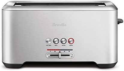 Breville Bit More 4-Slice Toaster, Brushed Stainless Steel, BTA730XL