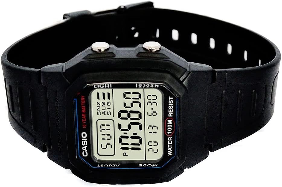 Casio Men's W800H-1AV Classic Sport Watch with Black Band