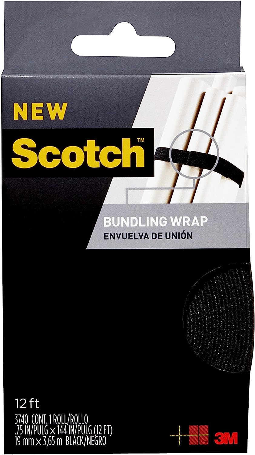 Scotch Mounting, Fastening & Surface Protection RF3740 Scotch None, 0.75"x12', Black