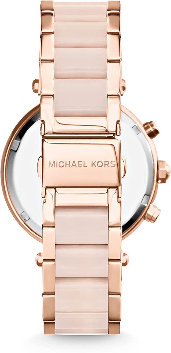 Michael Kors Parker Stainless Steel Watch With Glitz Accents