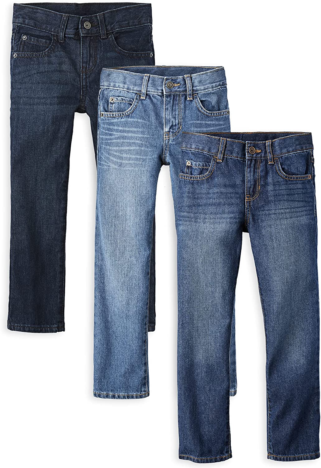 The Children's Place Boys' Basic Straight Leg Jeans 3-Pack