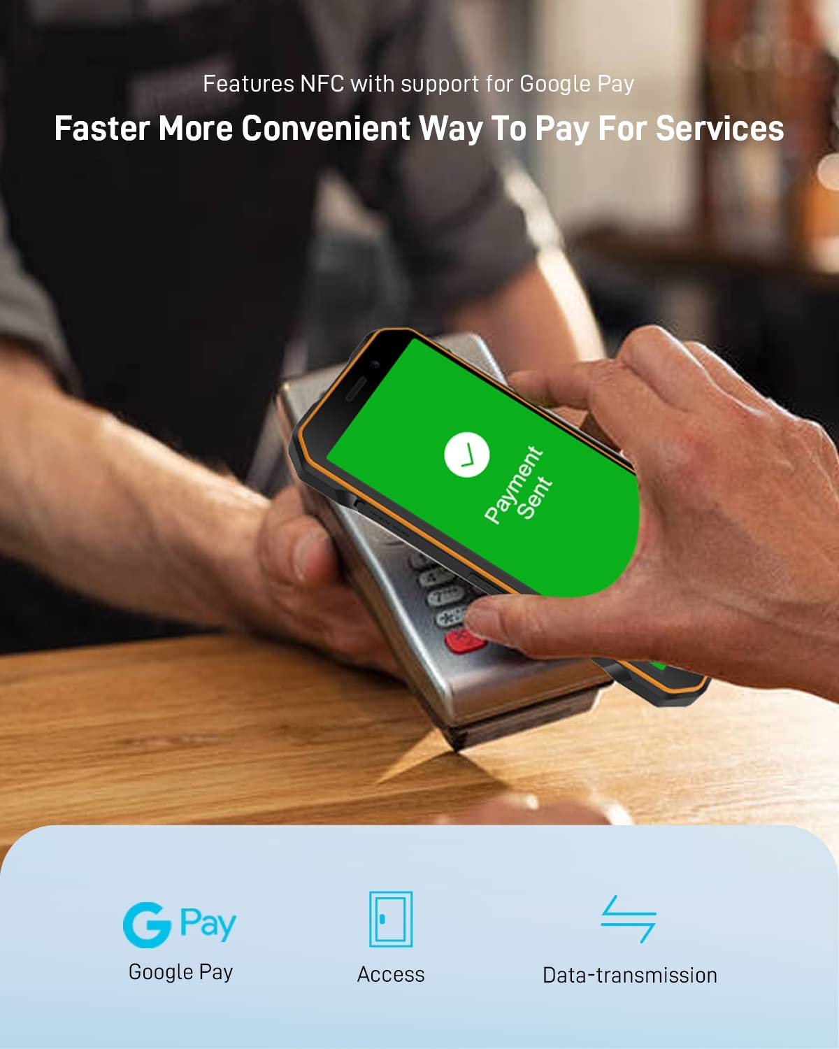 DOOGEE Rugged Smartphone 2022 S51 NFC Android 12 Rugged Phone， 4GB+64GB SD 512TB， 5180mAh Battery， Dual SIM 4G， 6.0&#34; IPS HD， IP68 Waterproof Rugged Phone Unlocked， GPS Outdoor Rugged Android Phone