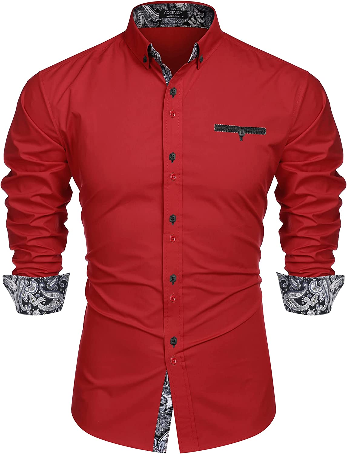 COOFANDY Men's Dress Shirt Long Sleeve Casual Button Down Shirts