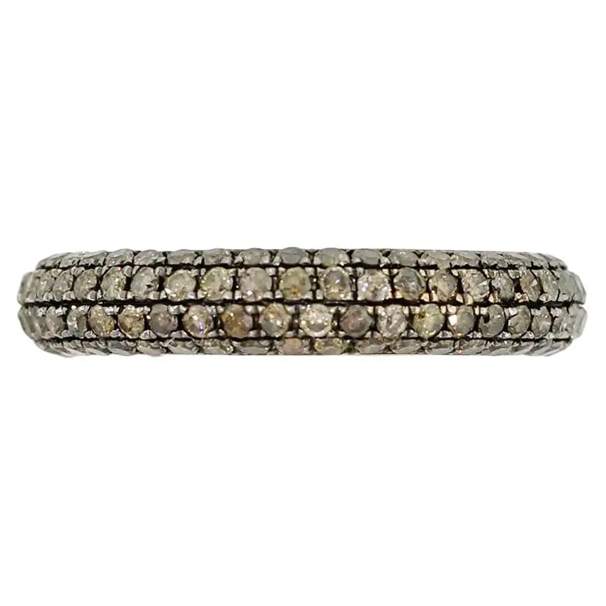Cognac Diamond Pave Band Jewelry (US 11)