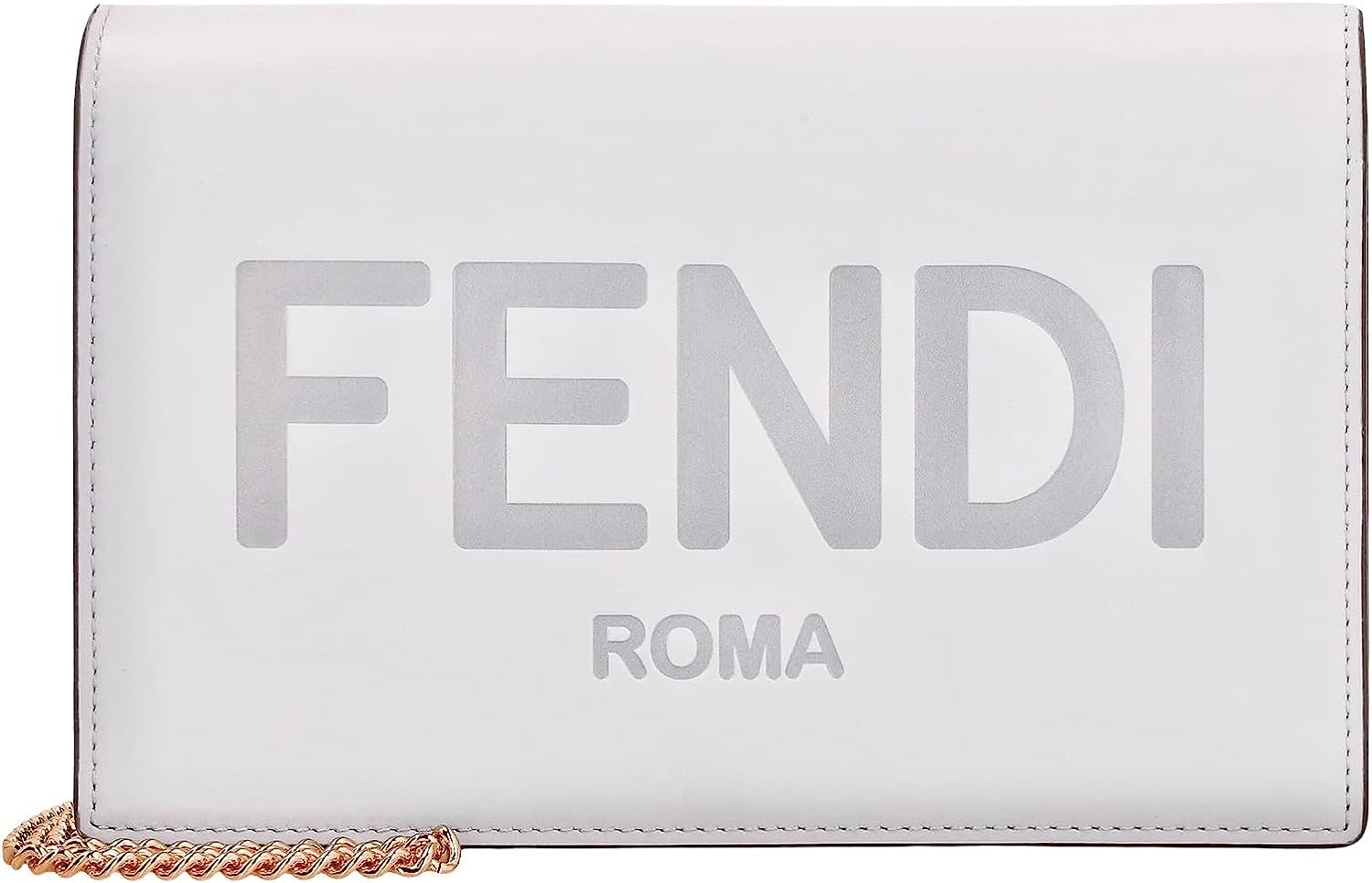 FENDI Roma Ghiaia Smooth Calf Leather Chain Wallet 8BS006