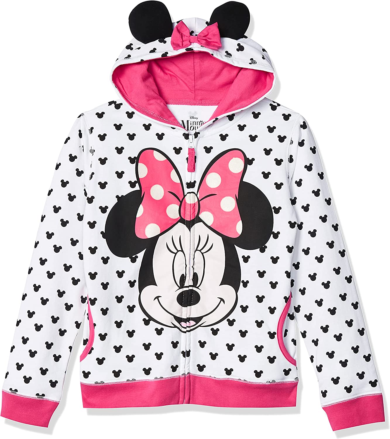 Disney Girls' Minnie Hoodie W Bow & Ear