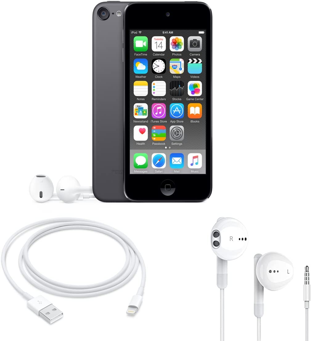 Apple iPod Touch 16GB 6th Generation with Accessory Bundle - Space Gray (Refurbished)