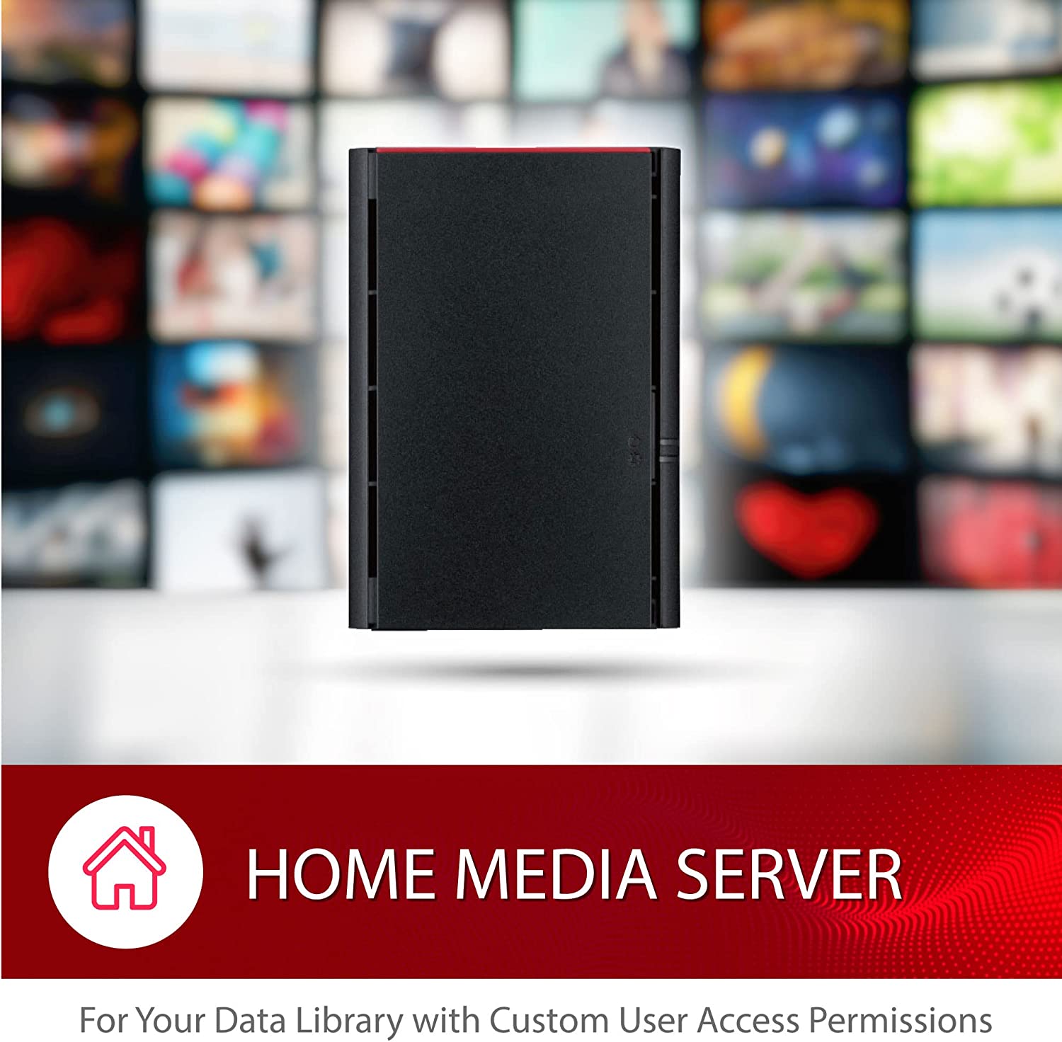 BUFFALO LinkStation SoHo 220 4TB 2-Bay NAS Network Attached Storage with HDD Hard Drives Included NAS Storage That Works as Small Office and Home Cloud or Network Storage Device for Home Office