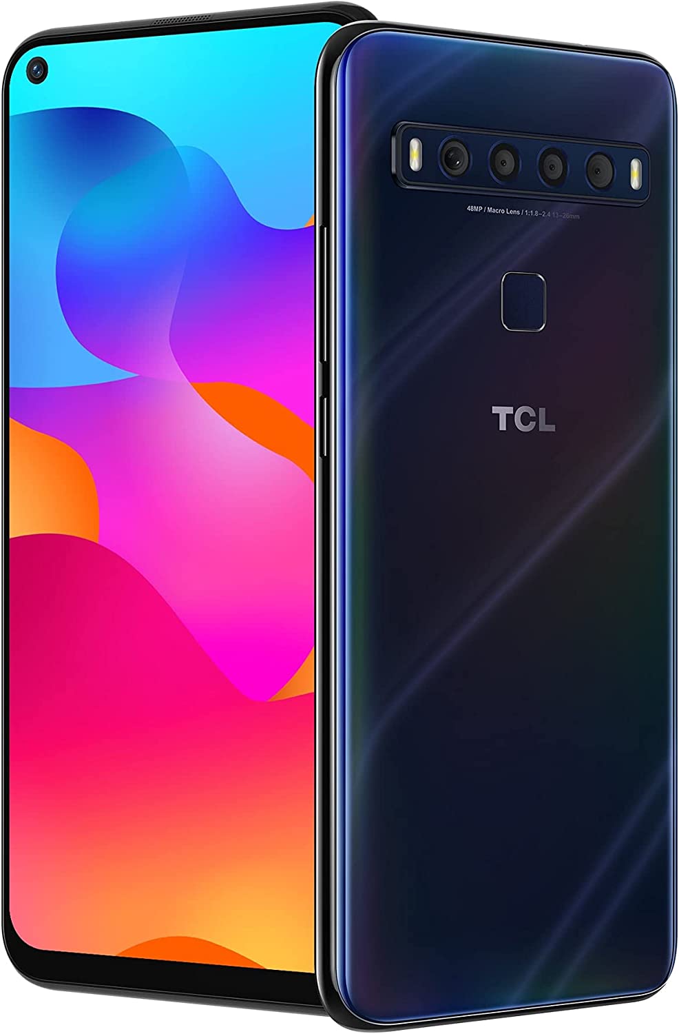 TCL 10L, Unlocked Android Smartphone 256GB+6GB RAM Android Phone,6.53" FHD Cell Phone, 48MP Quad Rear Camera System, 4000mAh Verizon Phone Mobile Phone Large Storage, Mariana Blue