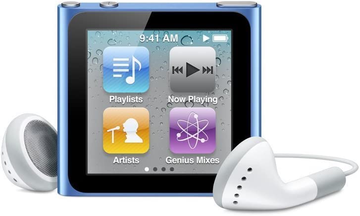 Apple iPod nano 8 GB 6th Generation, Blue (Renewed)