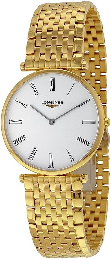 Longines La Grande Classique Quartz White Dial Gold-tone Case Mens Watch L4.755.2.11.8