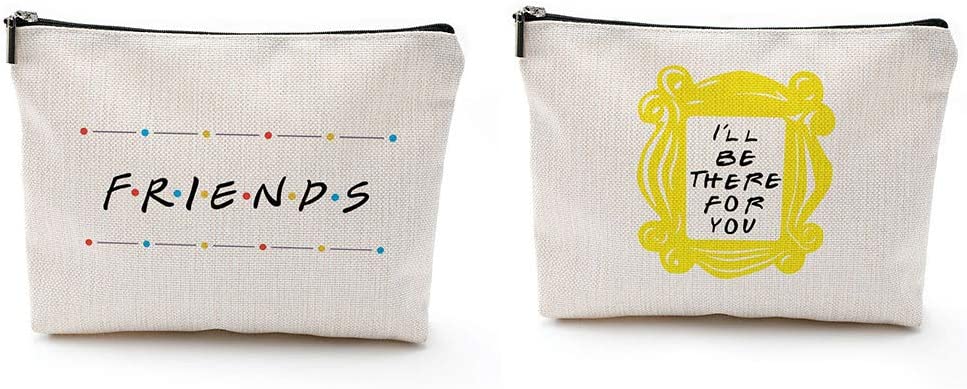 Cartoon Leather Travel Makeup Handbag, Cute Portable Cosmetic bag Toiletry Pouch for Women Teen Girls Kids (Black)