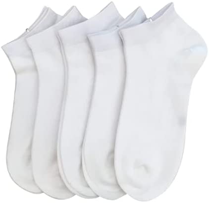 SERISIMPLE Women Bamboo Ankle Socks Low Cut Thin Sock Lightweight Pastal Color Soft Sock 5 Pairs