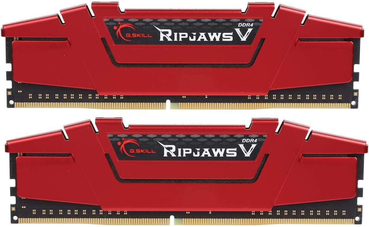 G.Skill Ripjaws V Series 32GB (2 x 16GB) 288-Pin SDRAM (PC4-19200) DDR4 2400 CL15-15-15-35 1.20V Dual Channel Desktop Memory Model F4-2400C15D-32GVR